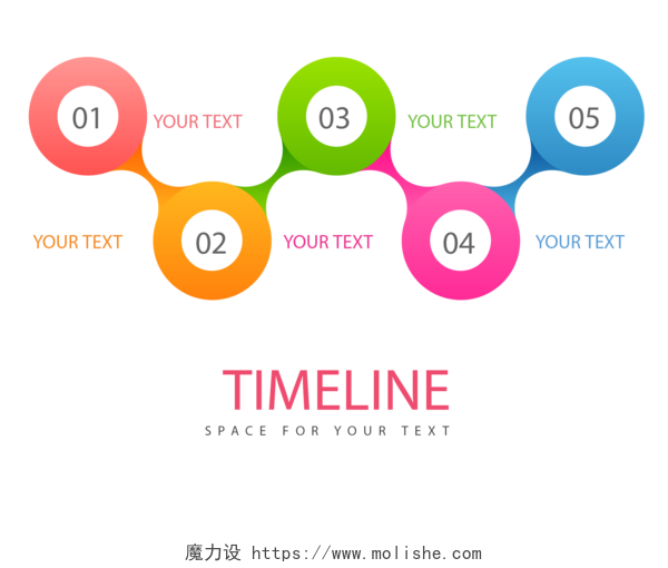 时间轴图表五颜六色的界图片下载
